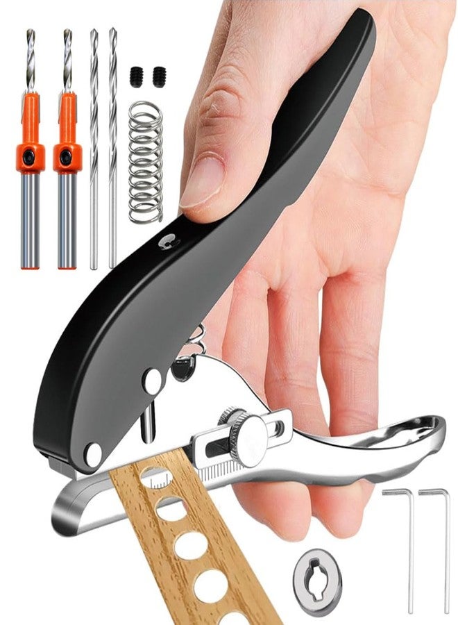 Serplex® Single Hole Punch 8mm Dia Hole Punch Plastic Hole Punch Spring Loaded Heavy Duty Hole Punch for Tagging, Plastic Cardboard, Slim Plastic Sheet - Image 1
